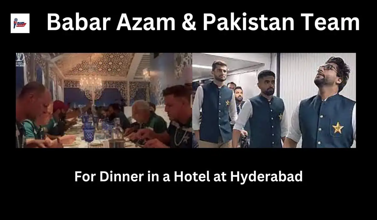 Babar Azam and Pakistan Team in Hyderabad Hotel